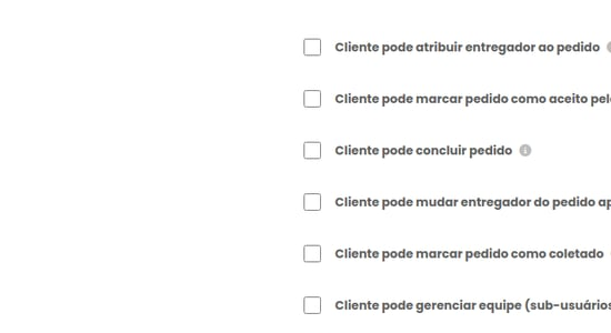 Checkbox Cliente pode marcar pedido como coletado